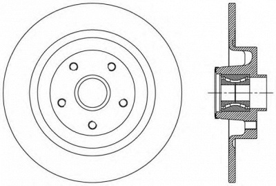OPEN PARTS bda250730 -  Тормозной диск